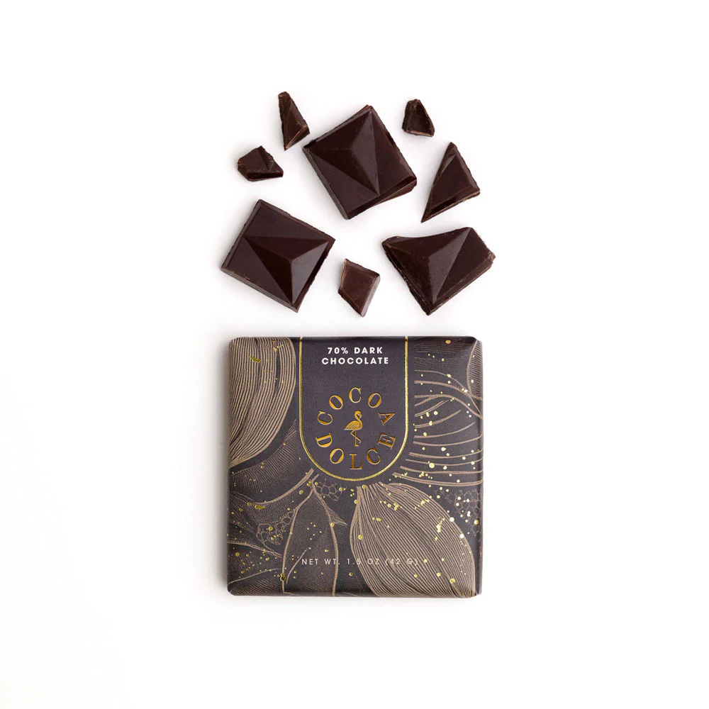 70% Bittersweet Dark Chocolate Bar - Image 3