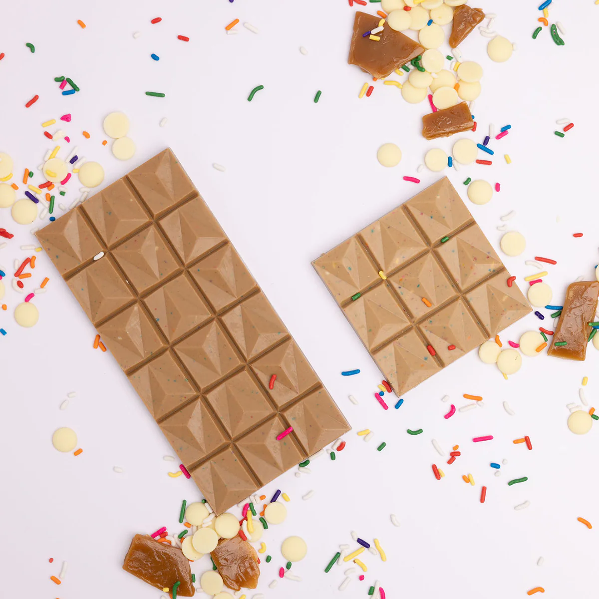 Gold Chocolate Bar with Confetti Cake - Image 4